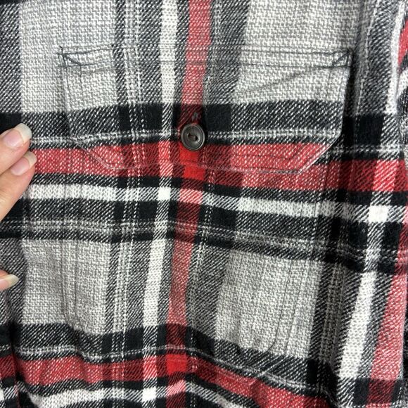 RedHead Flannel Shirt Mens 2XL TG Red Plaid Button Down Long Sleeve Outdoors - Picture 5 of 9